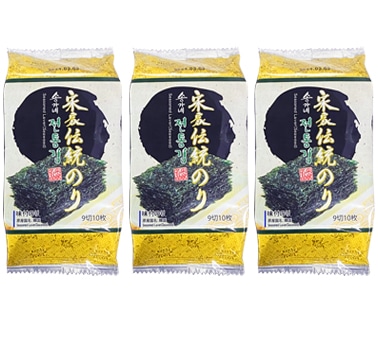 宋家伝統のり (黄)15ｇ(9切10枚×3袋)板のり3.3枚分 (ソンガネ伝統のり(黄)15g)