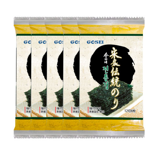 宋家伝統のり５P(黄)10ｇ(１２切８枚×5袋 板のり3.3枚分(ソンガネ伝統のり５P(黄)10ｇ（12切×8枚×5袋）)